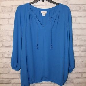 Liz Claiborne Royal Blue Blouse - XL